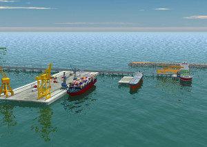 Ilustração do Porto Sul. Foto: Divulgação