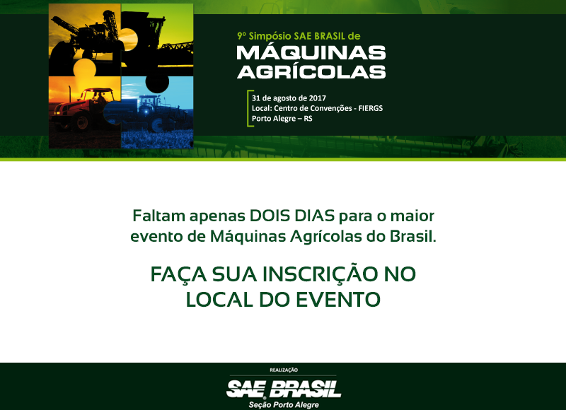 9º Simpósio SAE BRASIL de Máquinas Agrícolas